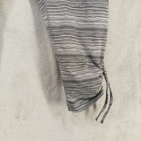 BROOKS Capri Legging M(8-10)Activewear Gray Pull on Spandex Casual Drawstring - Picture 4 of 11